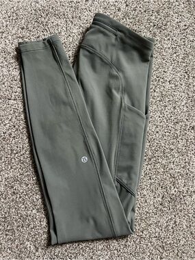lululemon Sage Green High Rise Performance Leggings Size 6